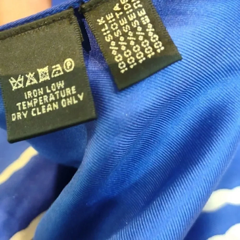 Ralph Lauren Multi Regatta Yacht Silk Scarf Silver Link Necklace Halter Top - Picture 12 of 16